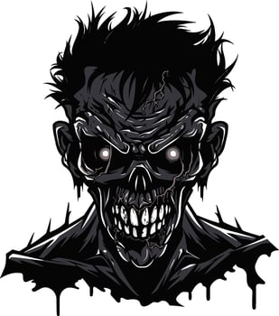 Zombie Friend Mascot Vector Cadaver Comrade Zombie Mascot