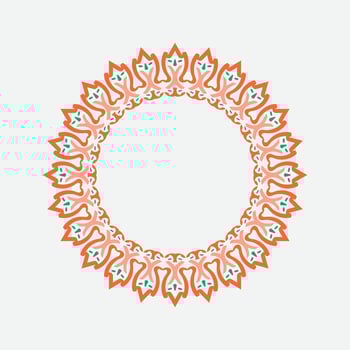 round frame on a white background vector