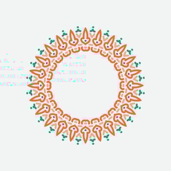 round frame on a white background vector