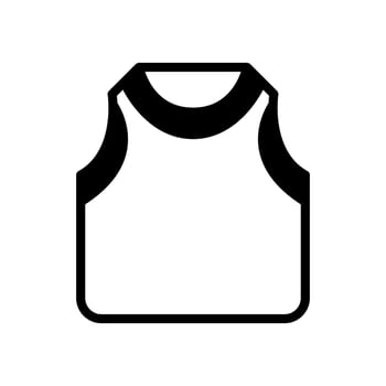 sleeveless icon solid style vector