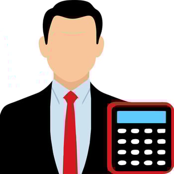 accountant icon vector illustration