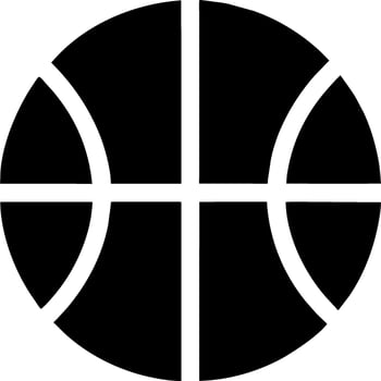 basketball icon clipart vector