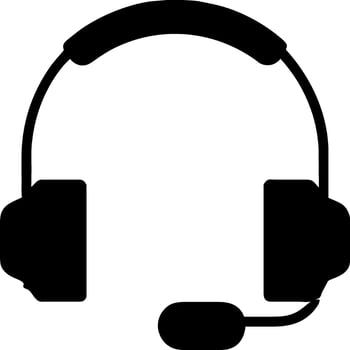 headphone icon vector