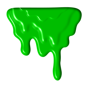 Green liquid is dripping down. png