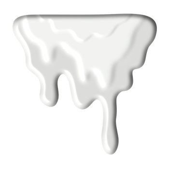 The liquid drops are shiny white. png