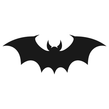 Vampire vector isolated on a white background, A silhouette of Bat flying