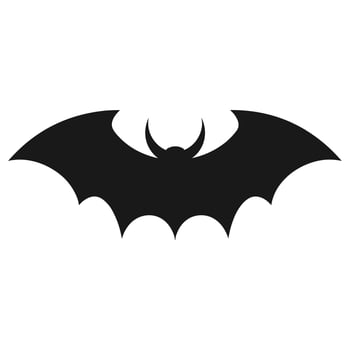 Vampire vector isolated on a white background, A silhouette of Bat flying
