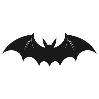 Vampire vector isolated on a white background, A silhouette of Bat flying