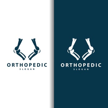 Minimalist Bone Health Logo Illustration Template Design vector