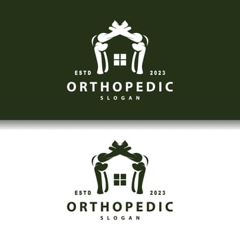 Minimalist Bone Health Logo Illustration Template Design vector