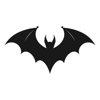 Vampire vector isolated on a white background, A silhouette of Bat flying