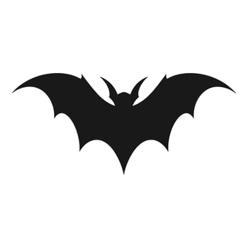 Vampire vector isolated on a white background, A silhouette of Bat flying