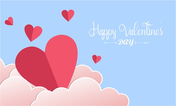 Love and valentine day lovers background vector