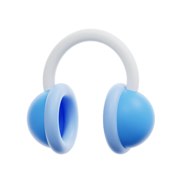 3D rendering earmuffs icon Illustration png
