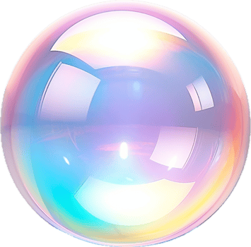 AI generated 3D crystal glass png