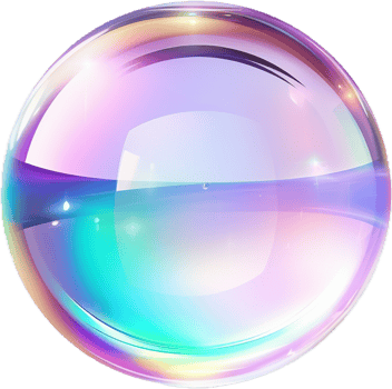 AI generated 3D crystal glass png