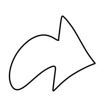 share arrow Hand drawn organic line doodle png