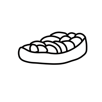 brushesta italian food Hand drawn organic line doodle png