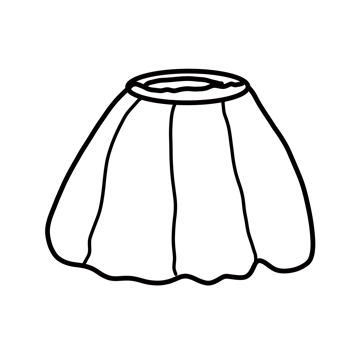 dress Hand drawn organic line doodle png