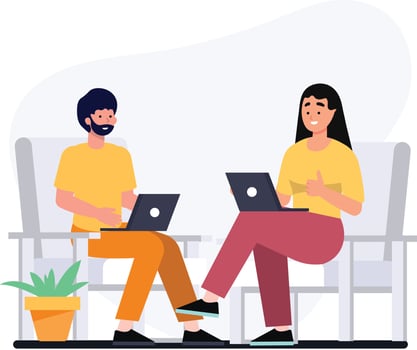Online learning and Education vector