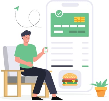 Online Food Ordering Concepts vector
