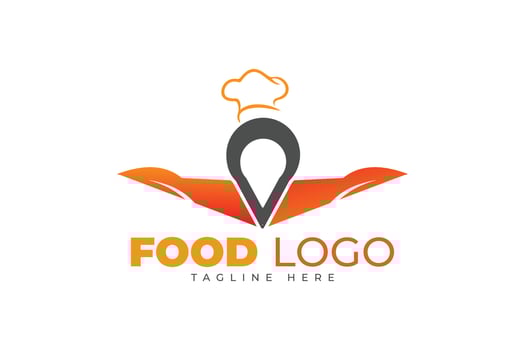 Modern minimalist food logo vector