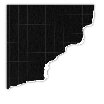 grid black paper lines Graph ripped message torn paper edge sheet strip page corner header decoration collage for message note page or banner cardboard blank memo frame png