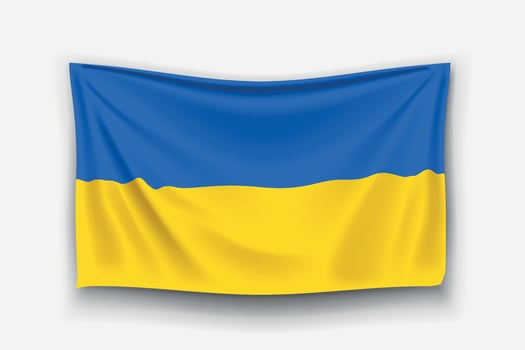 flag of ukraine vector
