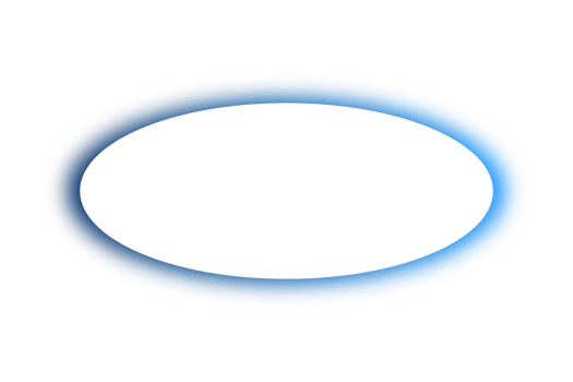 Neon blue frame on transparent background png