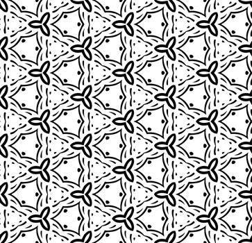 Black seamless abstract pattern. Overlay for background and backdrop. Ornamental design. PNG graphic illustration with transparent background.