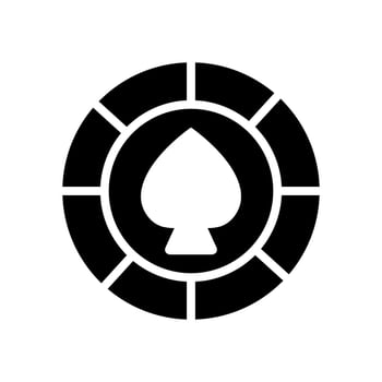 poker chip icon design vector