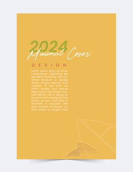 2024 minimal Cover Modern template set vector design