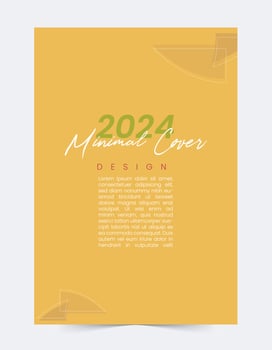 2024 minimal Cover Modern template set vector design