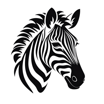 AI generated Cartoon Style Zebra Illustration No Background Perfect for Print on Demand Merchandise AI Generative png