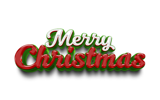 Merry Christmas Calligraphy Text png