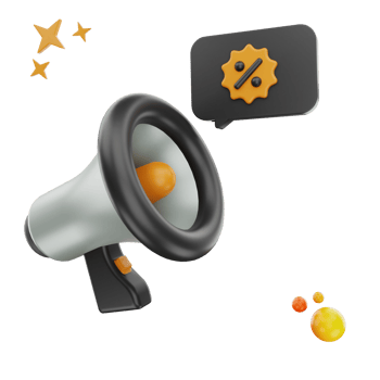 3d rendering Black Friday Toa Percent icon object png