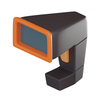 Digital Barcode Scanner for Efficient Goods Accounting. 3D render png