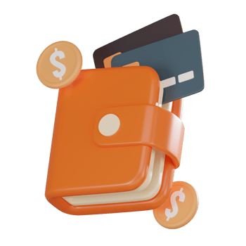 Digital Wallet and Credit Card, Futuristic of Cashless Society. 3D render png
