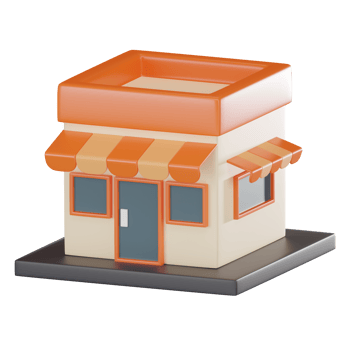 Superstore with Our Engaging 3D Store Front Icon. 3D render png