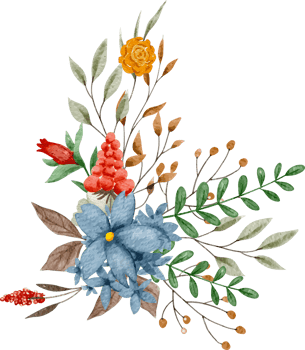 Watercolor Flower Arrangement png
