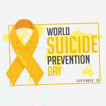 world suicide prevention day. design. September 10 vector