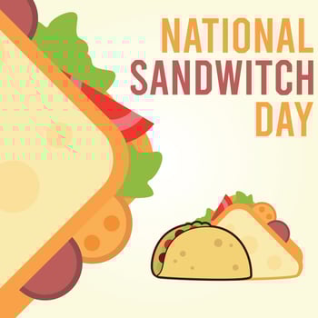 National Sandwich Day. Healthy snack vector. American Food and Beverage Holiday. Sandwich Day Poster, November 3. Important day. vector