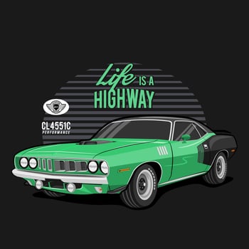 the green car vector illustration