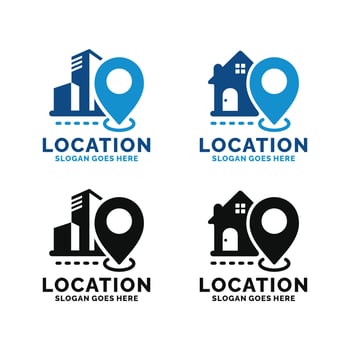 Location logo set design vector illustration