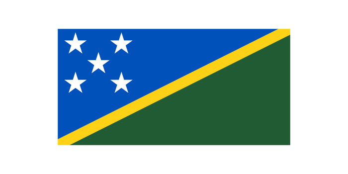 Solomon Island national flag transparent png