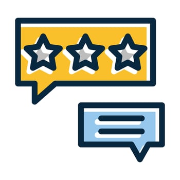 Feedback Vector Thick Line Filled Dark Colors