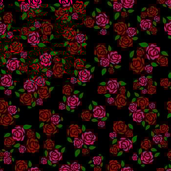 Rose flower seamless pattern vector. Simple floral print fabric pattern, wallpaper illustration vector