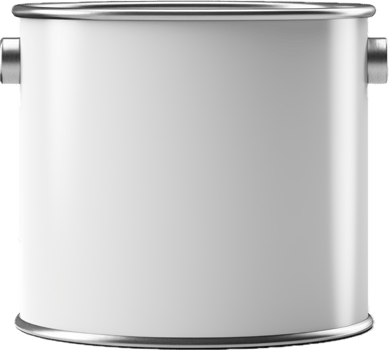 AI generated paint can with a blank label png