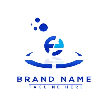 Letter FE blue Professional logo for all kinds of business vector