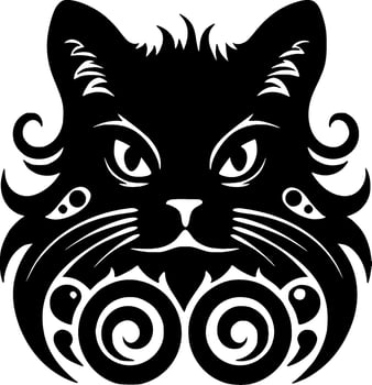 Cat - Minimalist and Flat Logo - Vector illustration